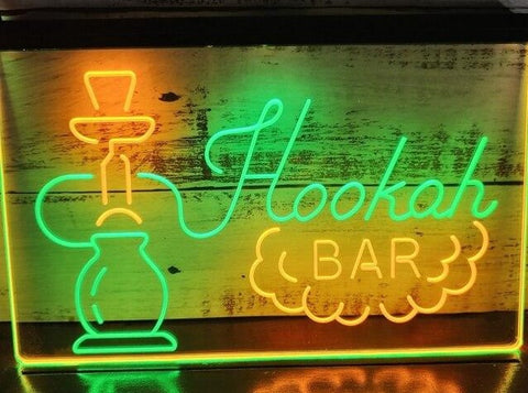 Image of Hookah Bar Two Tone Illuminated Sign