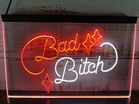 Image of Bad Bitch Two Tone Illuminated Sign