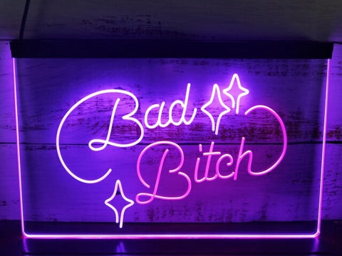 Image of Bad Bitch Two Tone Illuminated Sign