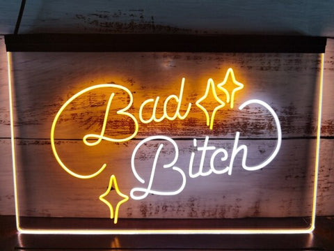 Image of Bad Bitch Two Tone Illuminated Sign