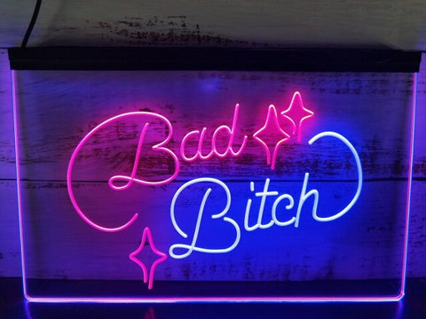 Image of Bad Bitch Two Tone Illuminated Sign