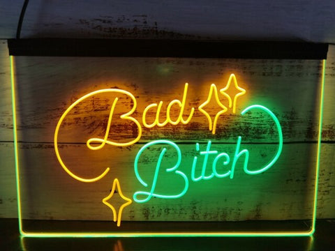 Image of Bad Bitch Two Tone Illuminated Sign
