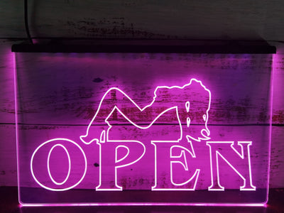 Strippers Open Illuminated Sign
