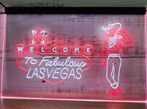 Image of Welcome To Fabulous Las Vegas Two Tone Illuminated Sign