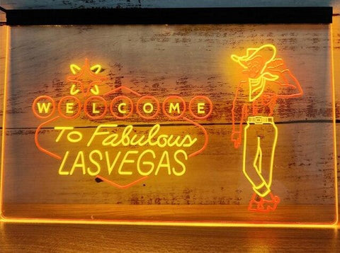 Image of Welcome To Fabulous Las Vegas Two Tone Illuminated Sign