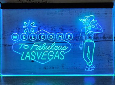 Image of Welcome To Fabulous Las Vegas Two Tone Illuminated Sign
