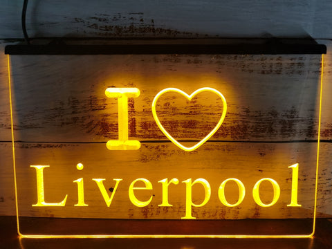 Image of I Love Liverpool Illuminated Sign