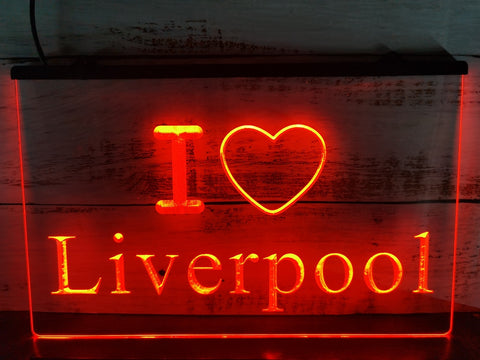Image of I Love Liverpool Illuminated Sign