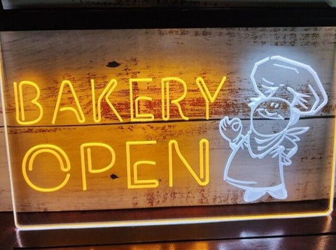 Image of Bakery Open Two Tone Illuminated Sign