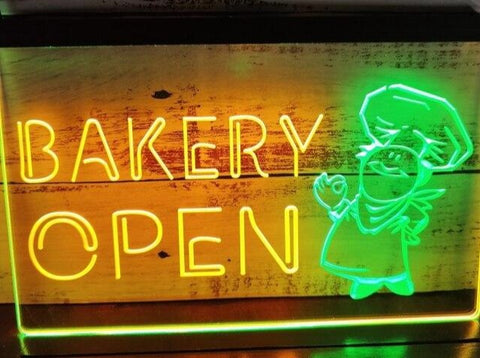 Image of Bakery Open Two Tone Illuminated Sign