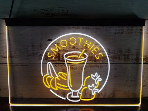 Image of Smoothies Fruit Drink Two Tone Illuminated Sign