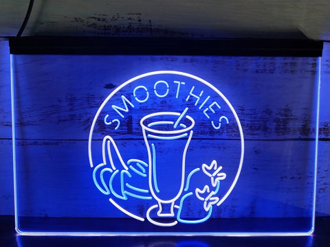 Image of Smoothies Fruit Drink Two Tone Illuminated Sign
