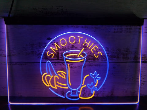 Image of Smoothies Fruit Drink Two Tone Illuminated Sign
