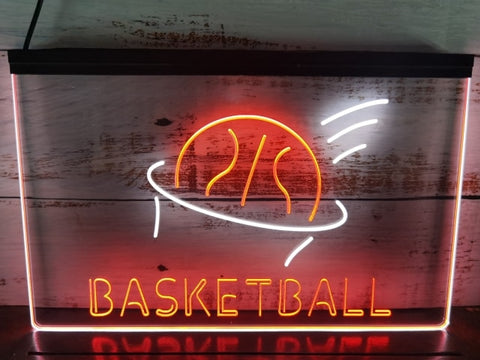 Image of Basketball Two Tone Illuminated Sign