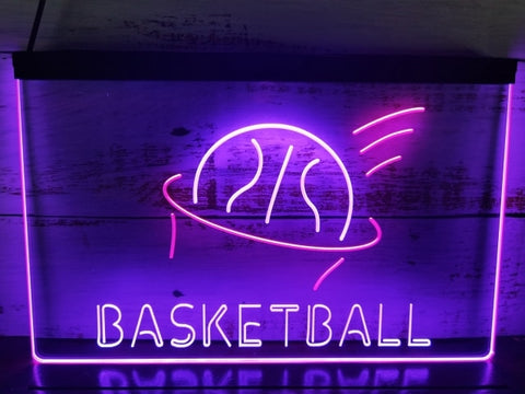 Image of Basketball Two Tone Illuminated Sign