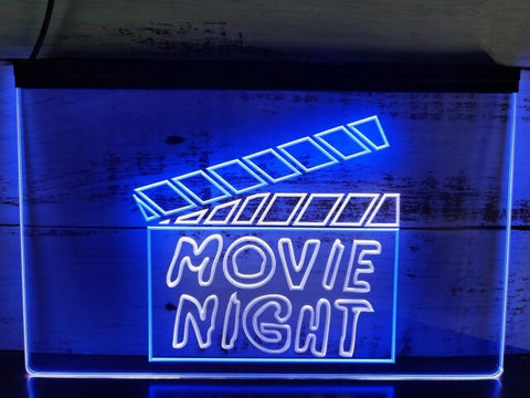 Image of Movie Night Two Tone Illuminated Sign