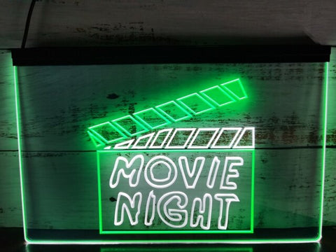 Image of Movie Night Two Tone Illuminated Sign