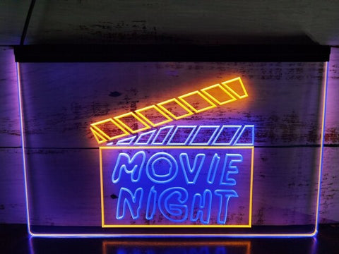 Image of Movie Night Two Tone Illuminated Sign