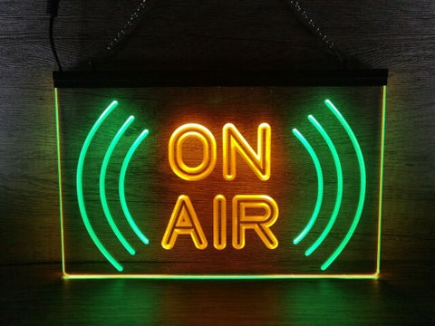 Image of On Air Wave Two Tone Illuminated Sign