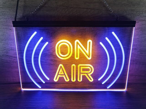 Image of On Air Wave Two Tone Illuminated Sign