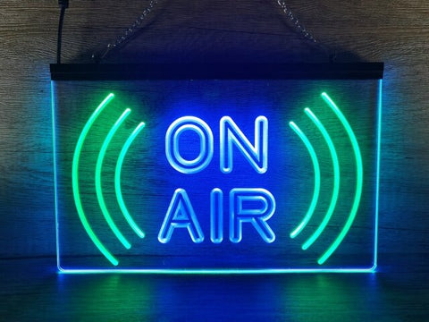 Image of On Air Wave Two Tone Illuminated Sign