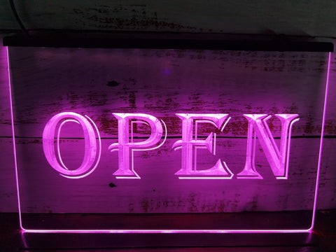 Image of Open LED Neon Sign in pink