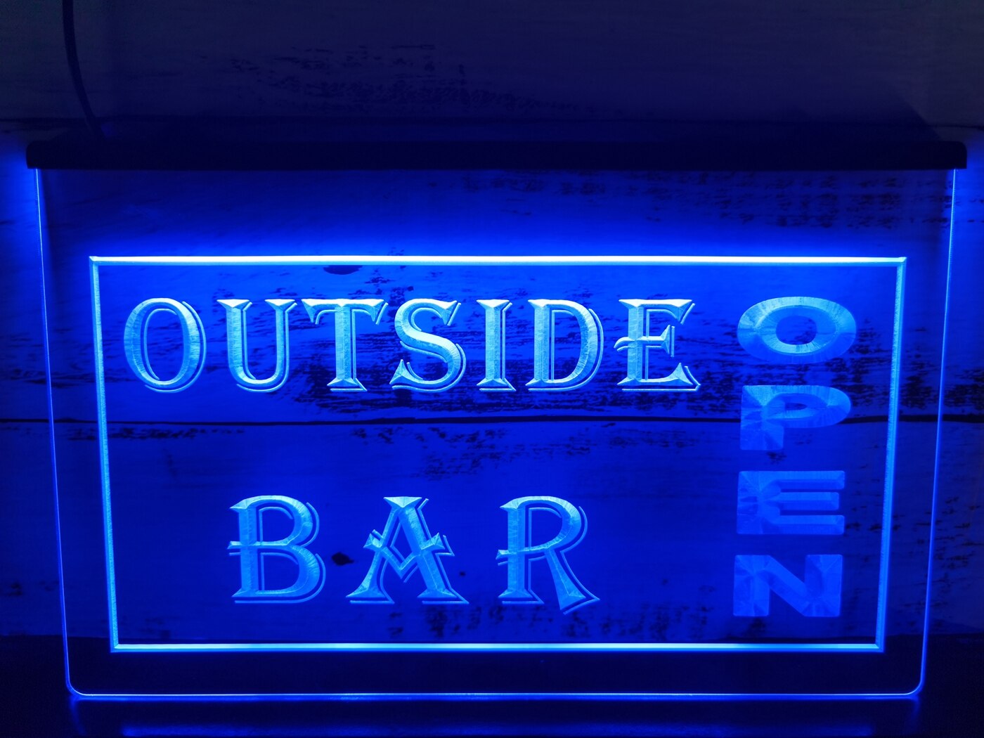 Outside Bar Open Illuminated Sign