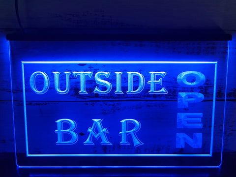 Image of Outside Bar Open Illuminated Sign