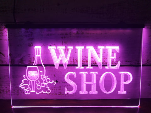 Image of Wine Shop Illuminated Sign