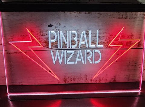 Image of Pinball Wizard Two Tone Illuminated Sign