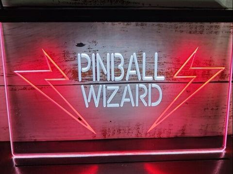 Image of Pinball Wizard Two Tone Illuminated Sign
