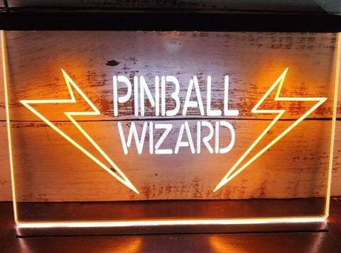 Image of Pinball Wizard Two Tone Illuminated Sign