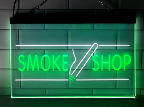Image of Smoke Shop Two Tone Illuminated Sign