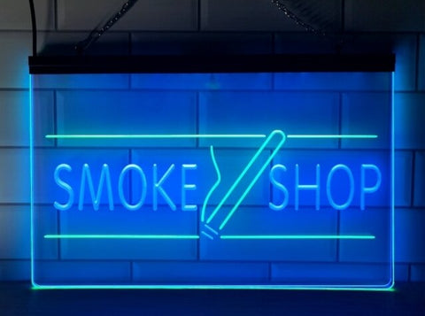 Image of Smoke Shop Two Tone Illuminated Sign