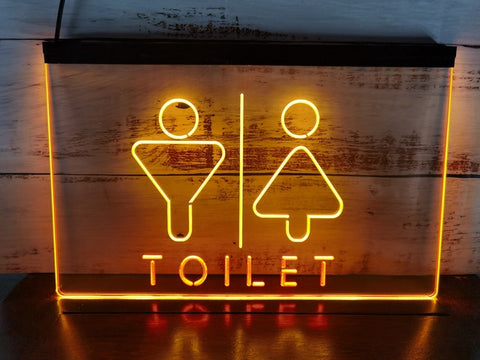 Image of Male and Female Toilet Two Tone Illuminated Sign