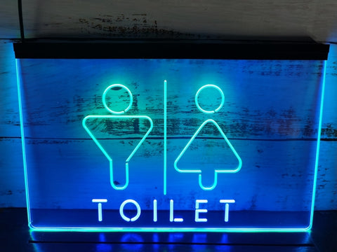 Image of Male and Female Toilet Two Tone Illuminated Sign