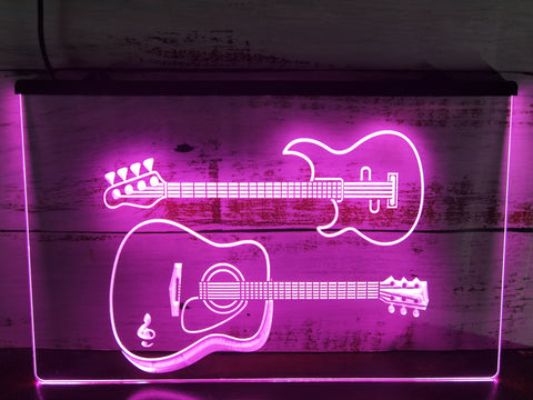 Image of Rock N Roll Guitars Illuminated Sign