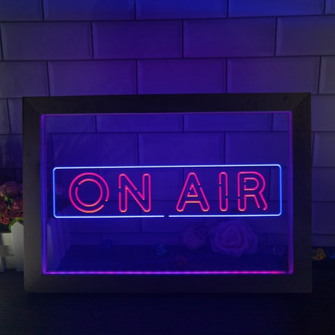 Image of ON AIR Recording Studio Two Tone Sign - Luxury Framed Edition