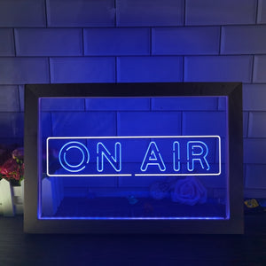 ON AIR Recording Studio Two Tone Sign - Luxury Framed Edition
