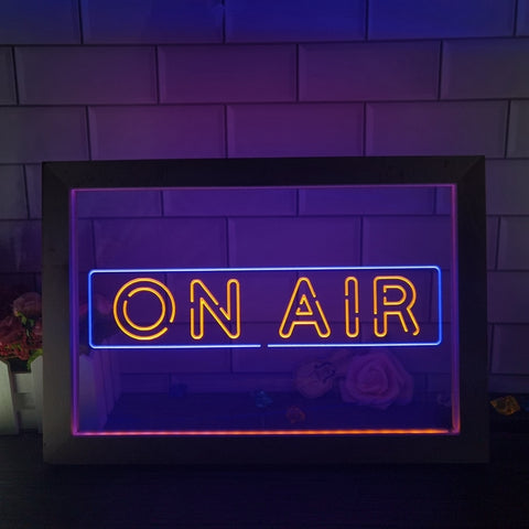 Image of ON AIR Recording Studio Two Tone Sign - Luxury Framed Edition