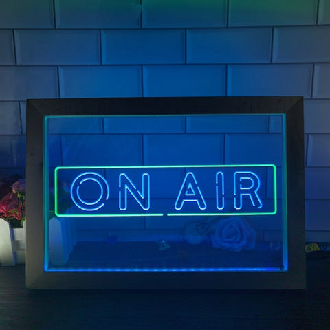 Image of ON AIR Recording Studio Two Tone Sign - Luxury Framed Edition