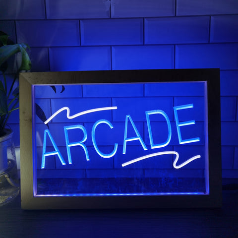 Image of Arcade Two Tone Sign - Luxury Framed Edition
