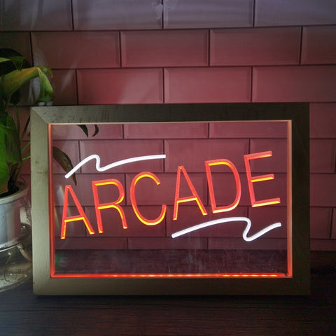 Image of Arcade Two Tone Sign - Luxury Framed Edition