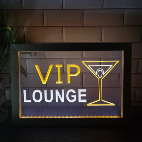 Image of VIP Lounge Two Tone Sign - Luxury Framed Edition