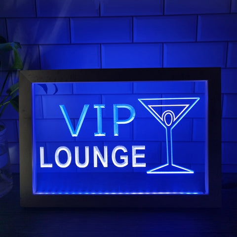 Image of VIP Lounge Two Tone Sign - Luxury Framed Edition