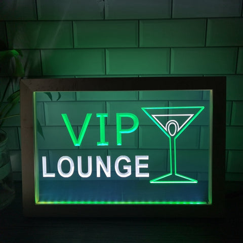Image of VIP Lounge Two Tone Sign - Luxury Framed Edition