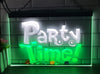 Party Time Two Tone Illuminated Sign