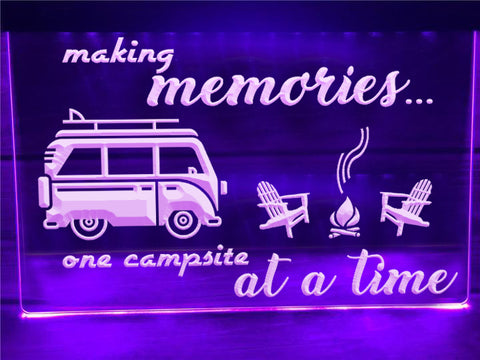 Image of Making Memories in Campervan Illuminated Sign