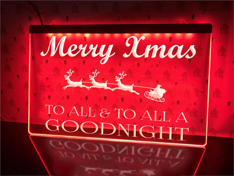 Image of Merry Xmas Illuminated Sign