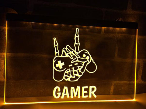 Image of Skeleton Gamer Illuminated Sign